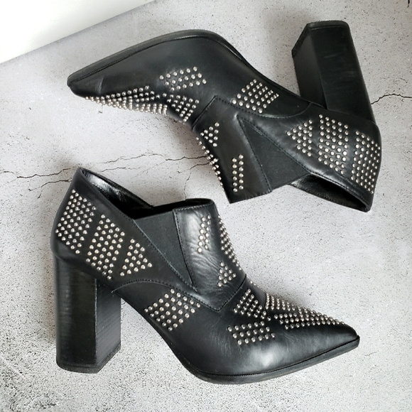See by Chloe Carnaby Shine Studded Boots Sz 38.5 - Picture 7 of 14